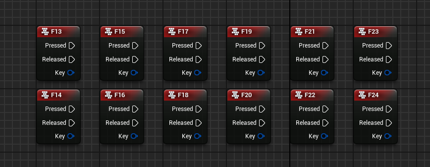 Unreal Extended Keys
